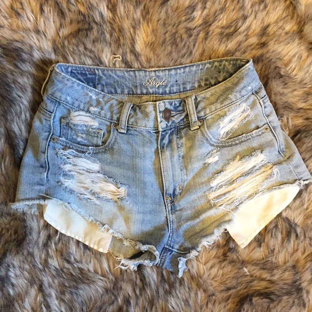 Vintage American Eagle Distressed Jean Shorts